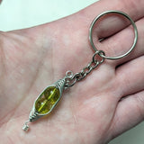 Birthstone Gem Fidget Pea Pod Necklaces & Keychains
