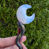 Opalite Snake Orange Galaxy Spork