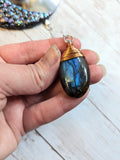 Dragon Labradorite Moon Mirror