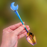 Rainbow Galaxy Opalite Spork