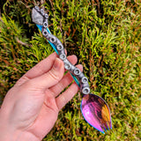 Rainbow Galaxy Rose Quartz Octopus Spork