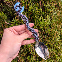 Silver Galaxy Octopus Opalite Spork