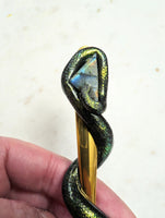 Gold Labradorite Snake Spork