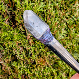 Black Spork with Raw Quartz