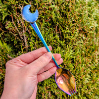 Rainbow Galaxy Opalite Spork