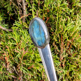 Silver Spork With Labradorite