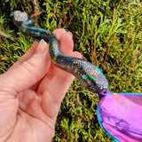 Rainbow Galaxy Spork With Rose Quartz & Snake