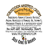 Butterscotch Forbidden Whipped Cream Body Butter