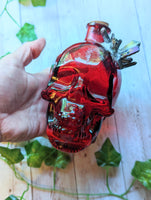 Aura Quartz Skull Potion Bottle