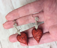 Stabby Heart Earrings